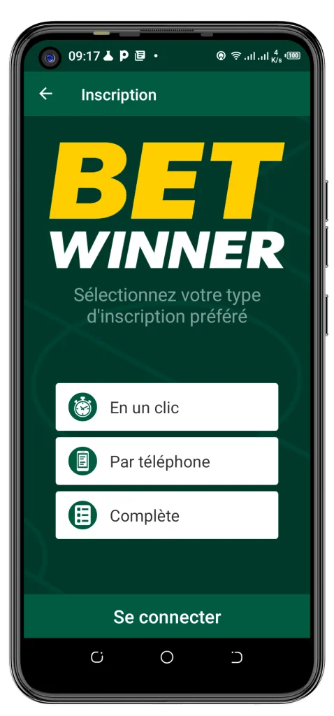 betwinner inscription